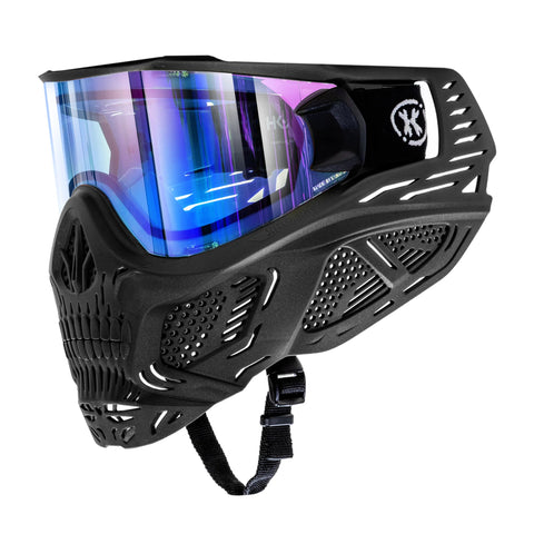 HK Army HSTL Skull Goggle - "Reaper" Black with Ice Lens - New Breed Paintball and Airsoft - HK Army HSTL Skull Goggle - "Reaper" Black with Ice Lens - HK Army