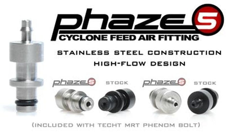 TechT Phaze-5 Cyclone Feed Air Fittings - Tippmann Phenom - New Breed Paintball & Airsoft - TechT Phaze-5 Cyclone Feed Air Fittings - Tippmann Phenom - TechT